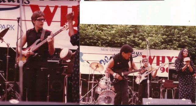 Hugh J Hitchcock on bass, Randy Jacobs on guitar